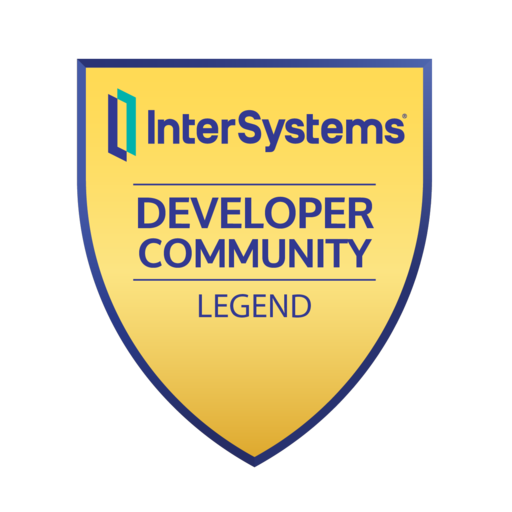InterSystems Developer Community Legend - Credly