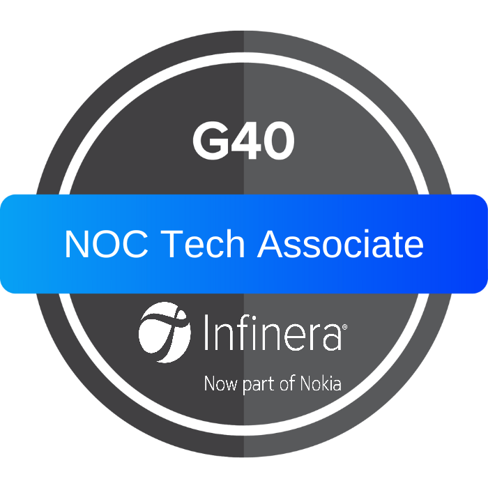 Infinera Certified NOC Technician Associate - GX G40 Series