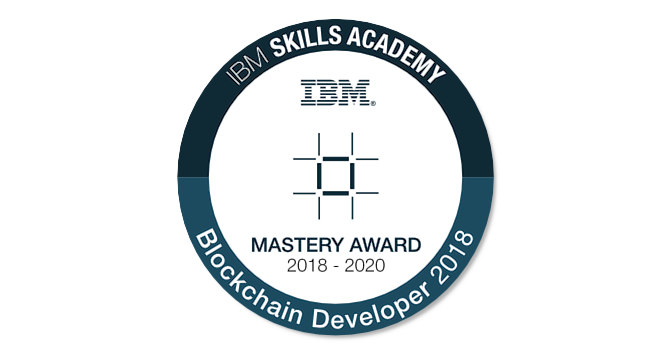 Blockchain Developer - Mastery Award - Credly