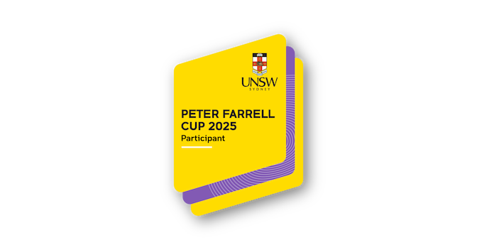 UNSW Peter Farrell Cup Program - 2025 - Credly