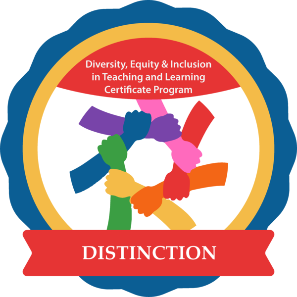 Diversity, Equity & Inclusion in Teaching and Learning Certificate with Distinction