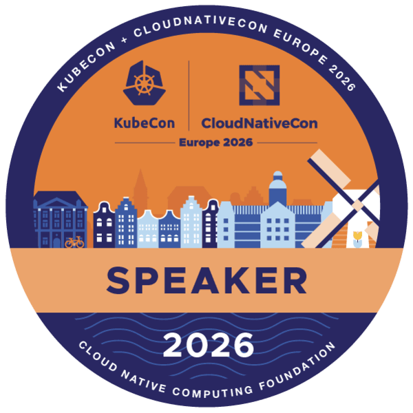 Speaker: KubeCon + CloudNativeCon Europe 2026 badge