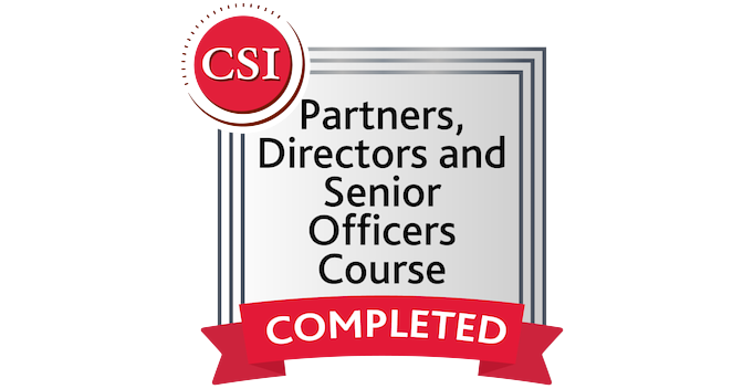 Partners, Directors and Senior Officers Course (PDO) - Credly