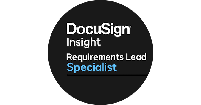 Docusign Insight Requirements Lead Specialist - Credly