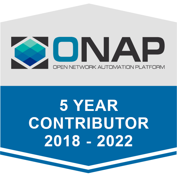 ONAP 5 Year Contributor 2018 - 2022