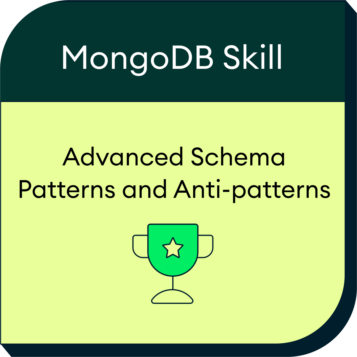 MongoDB Advanced Schema Design Patterns and Anti-patterns Skill Badge