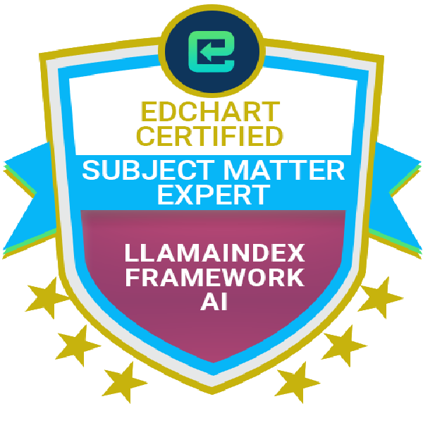 Edchart Certified LlamaIndex Framework AI Subject Matter Expert