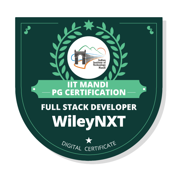 IIT Mandi - Wiley Post Graduate Certification in Full Stack Developer