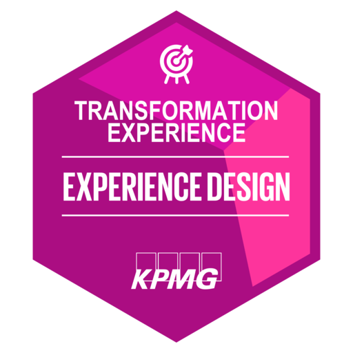KPMG Transformation Experience Experience Design (Stream Lead) Credly