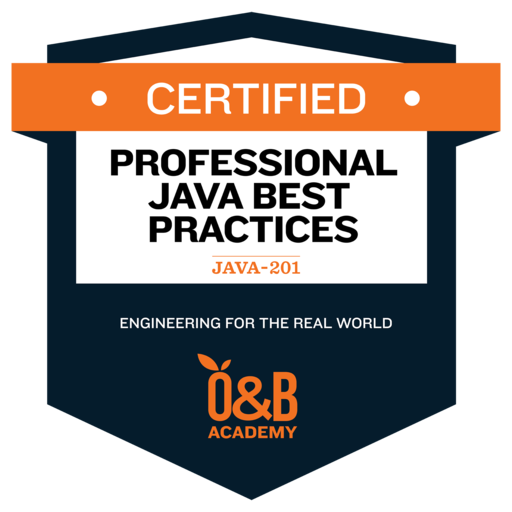Java 201 professional java best practices credly