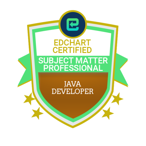 Edchart Certified Java Developer Subject Matter Professional - Credly