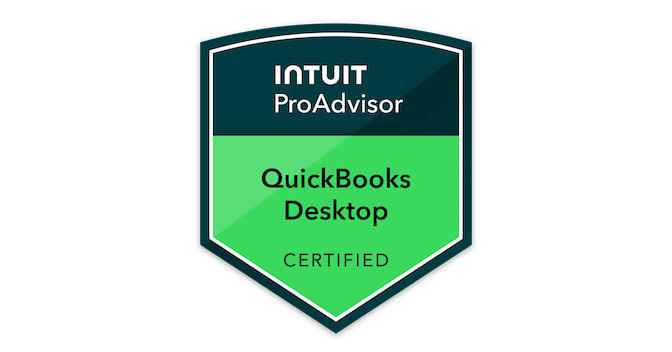QuickBooks Desktop Certification badge