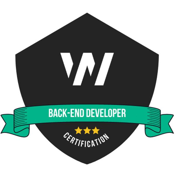 Back-End Developer Certification