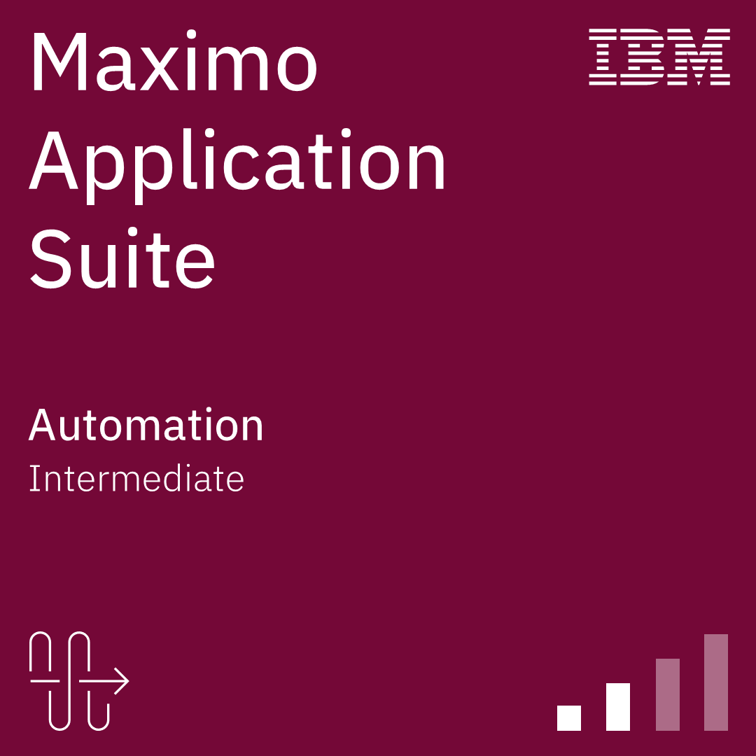 Maximo Application Suite Technical Sales Intermediate