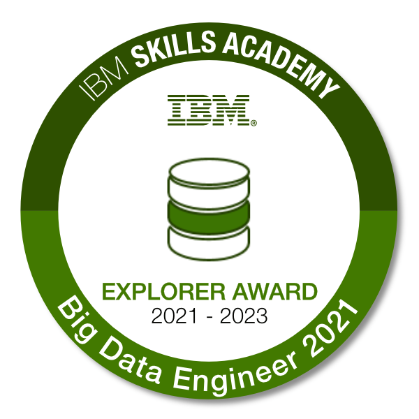 Big Data Engineer - Explorer Award 2021