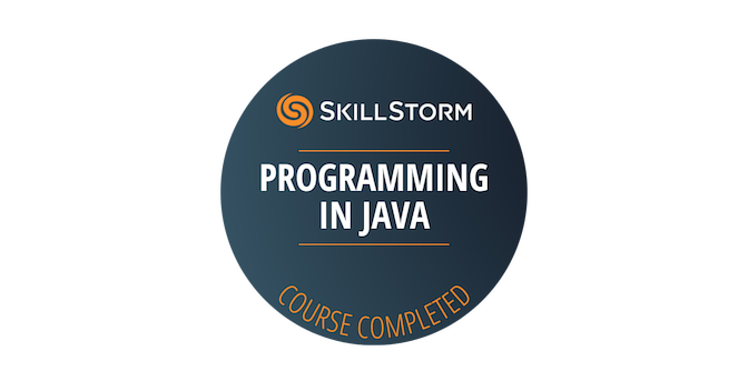 Programming in Java - Credly