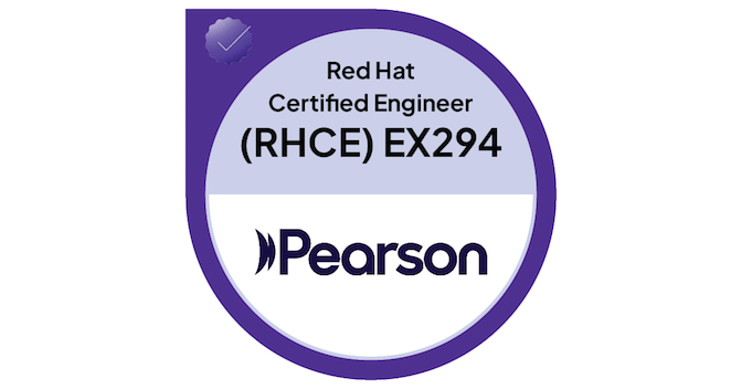 Red Hat Certified Engineer (RHCE) EX294 - Credly