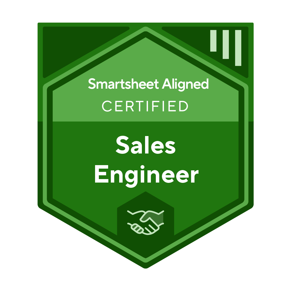 Smartsheet Aligned Certified Sales Engineer
