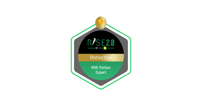 BCG RISE Python Expert - Credly