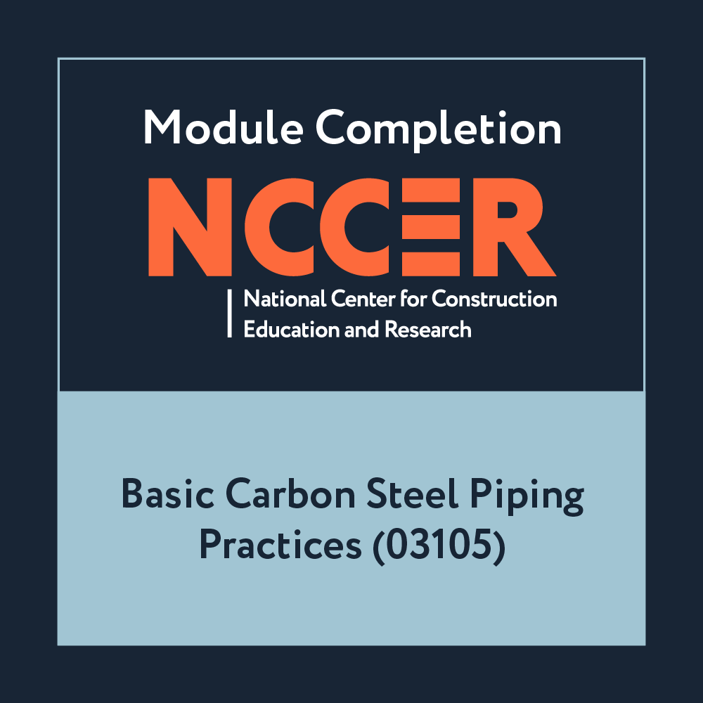 NCCER Basic Carbon Steel Piping Practices (03105)