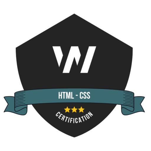HTML - CSS Certification - Credly