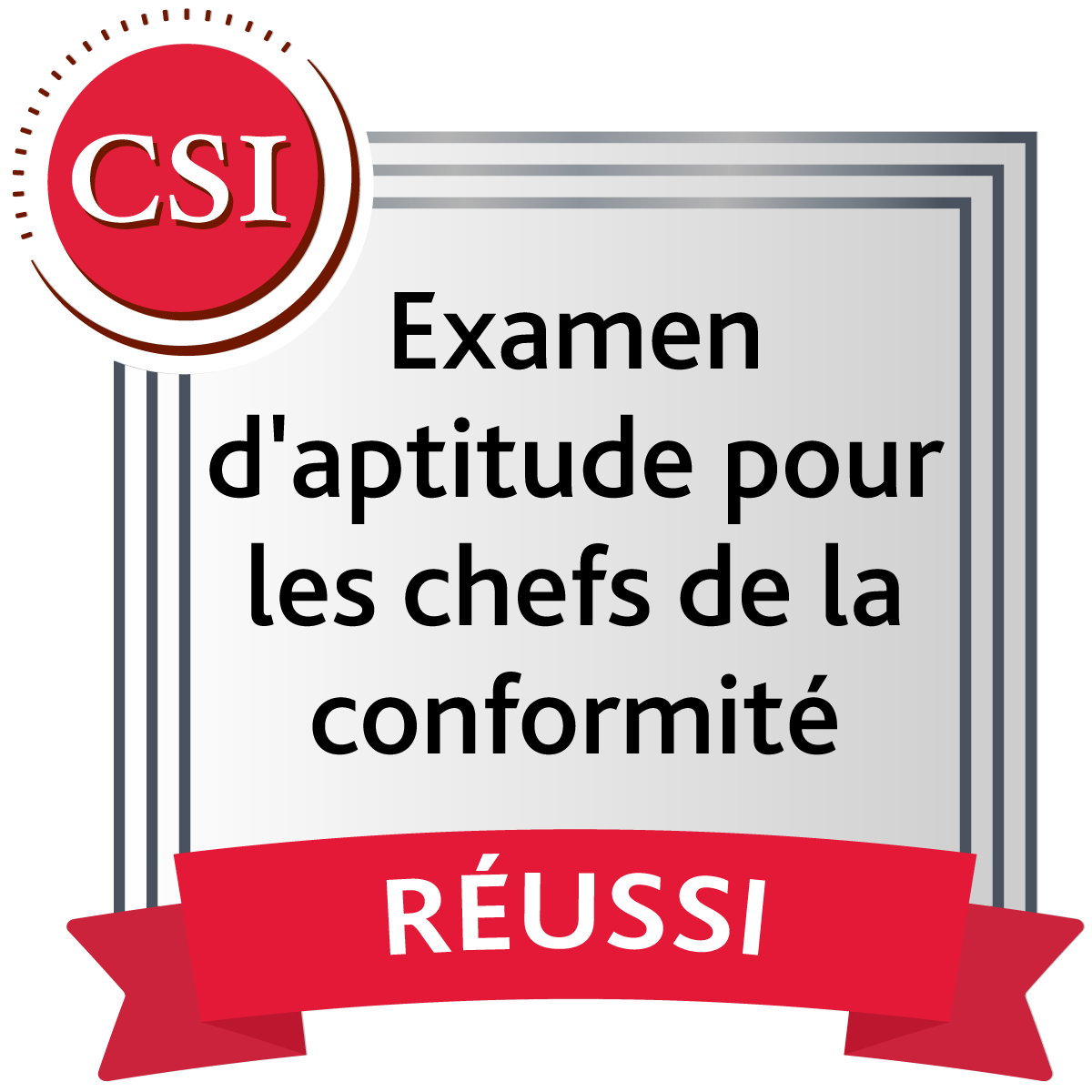 Examen d'aptitude pour les chefs de la conformité (ECC)