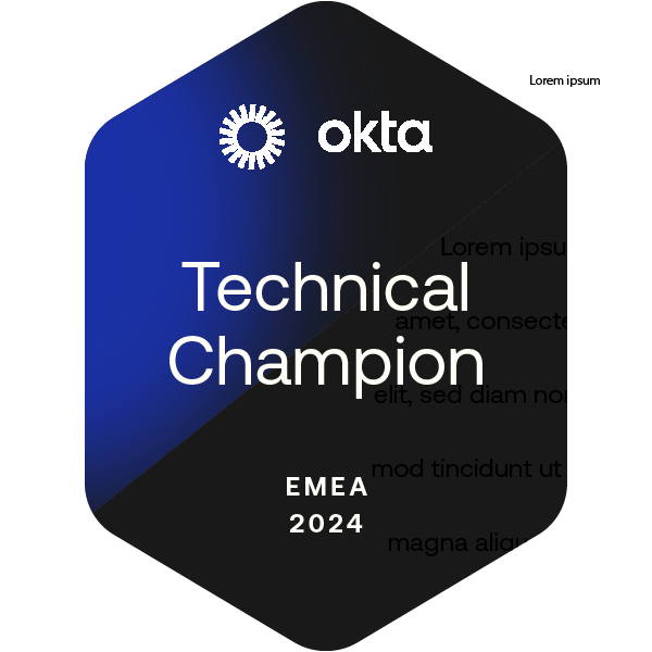 EMEA Technical Champion of the Year 2024 - Credly