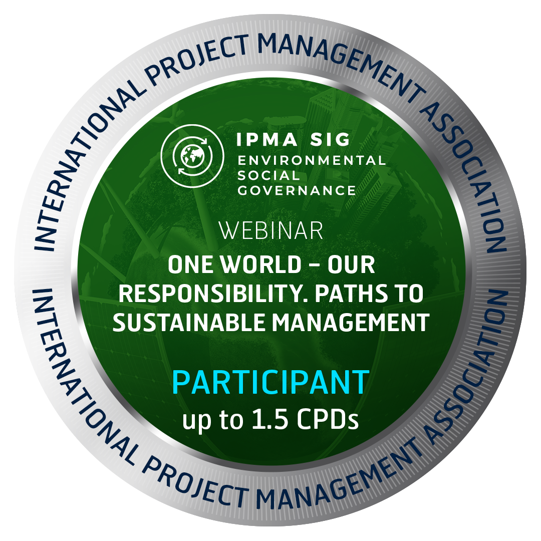 SIG ESG webinar - One world - Our responsibility (participant)