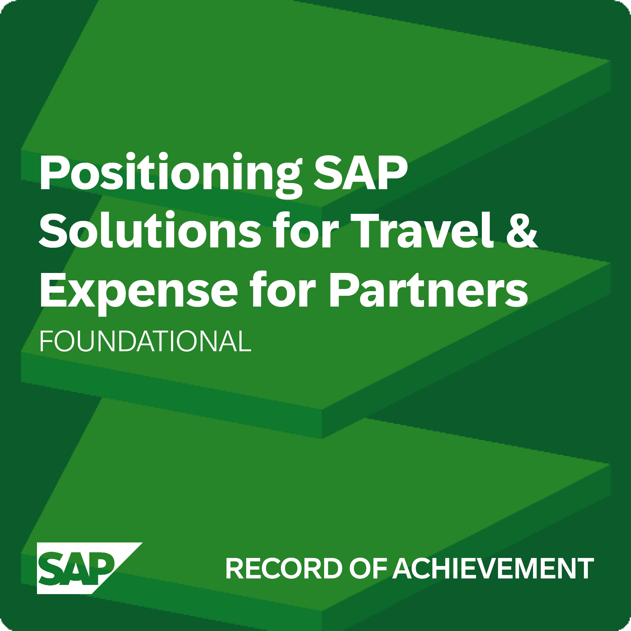 Positioning SAP Solutions for Travel & Expense for Partners - Record of Achievement
