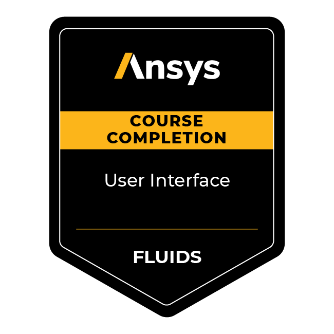 Ansys Course Completion: User Interface