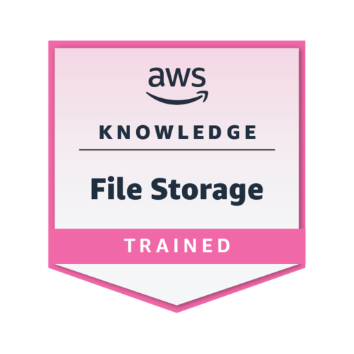 AWS Knowledge: File Storage - Training Badge - Credly