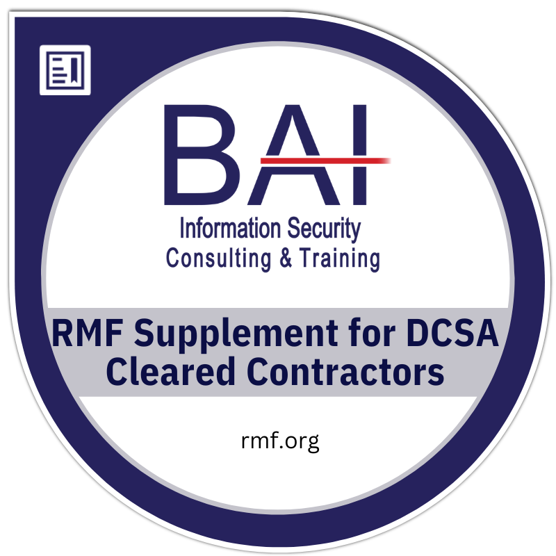 RMF Supplement for DCSA Cleared Contractors Training