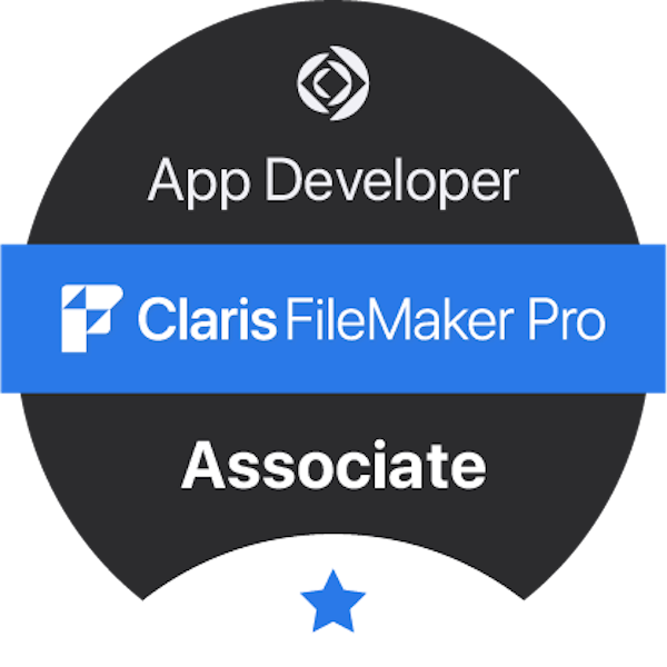 App Developer for Claris FileMaker Pro Associate