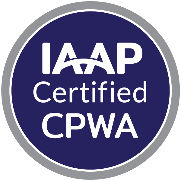 IAAP Certified Professional in Web Accessibility (CPWA)