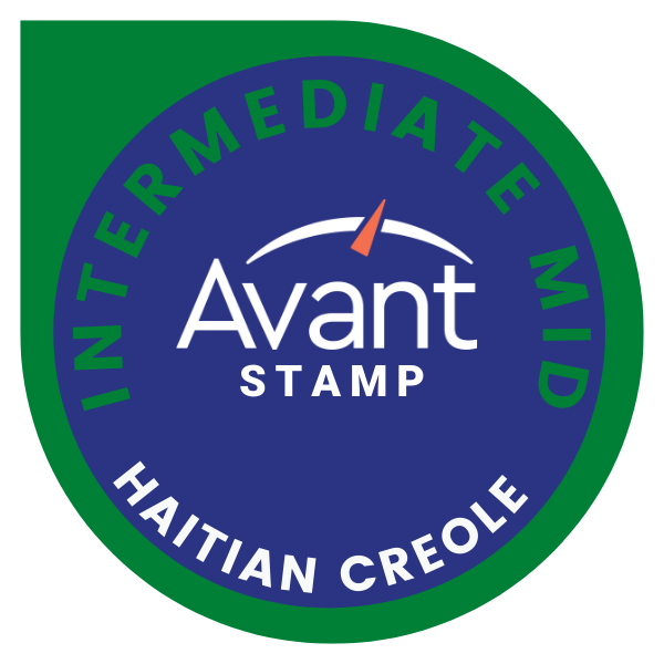 Avant Haitian Creole Proficiency Test in Speaking and Writing: Intermediate/Mid(v.1)