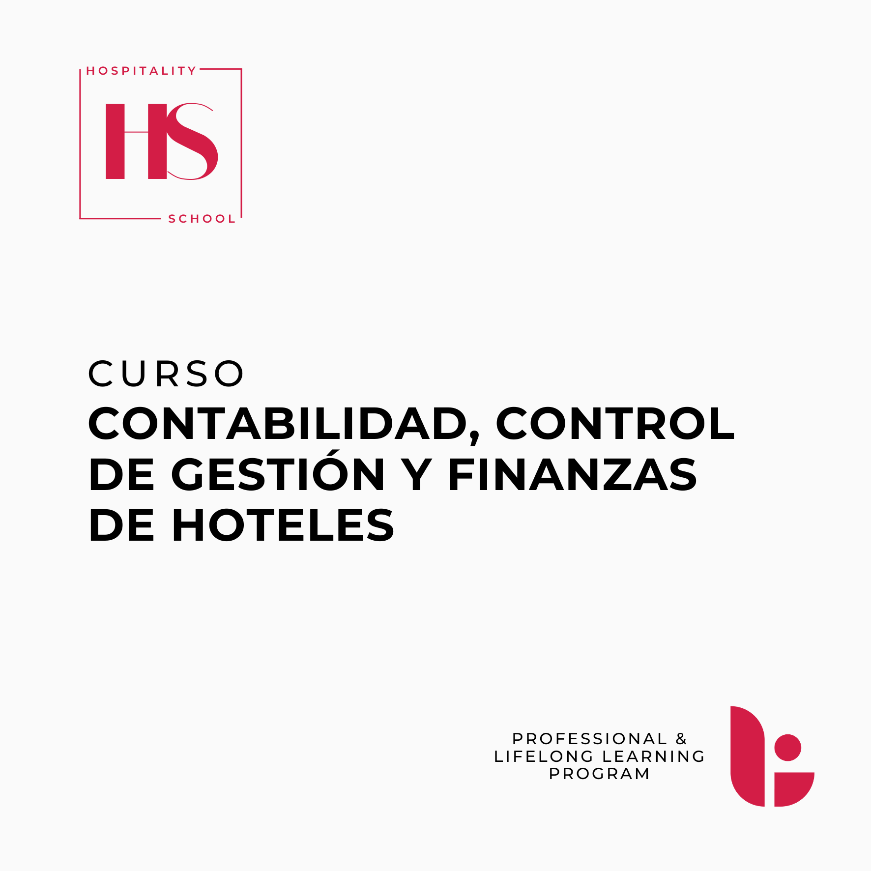 Curso Contabilidad, Control de Gestión y Finanzas de Hoteles