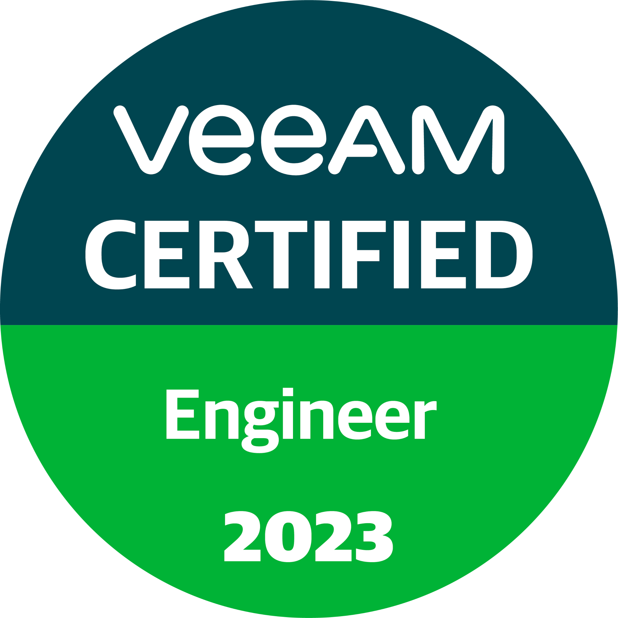 Veeam Certified Engineer (VMCE) 2023 - Credly