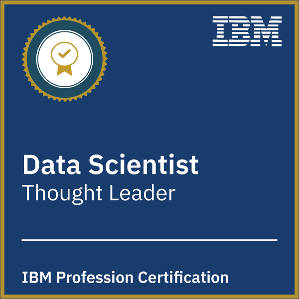 Data Science Profession Certification - Level 3 Thought Leader