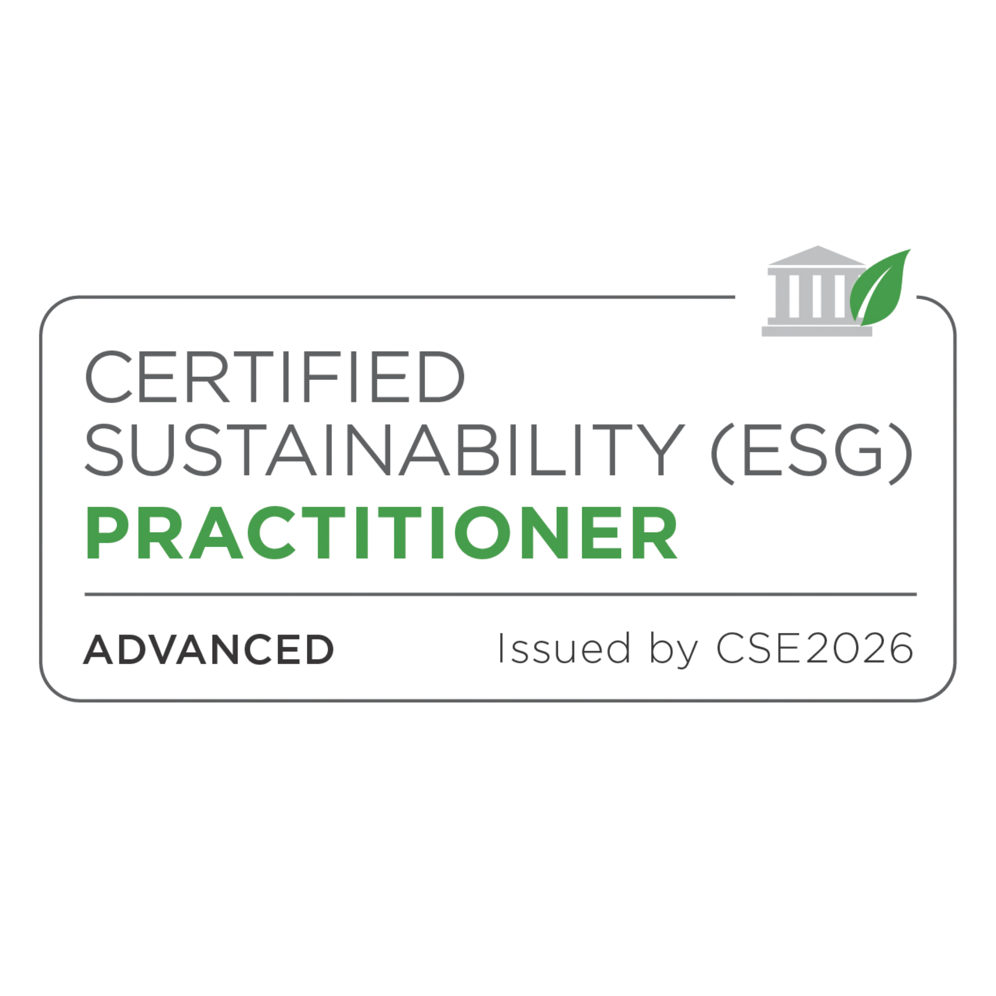 Certified Sustainability Practitioner Advanced Edition