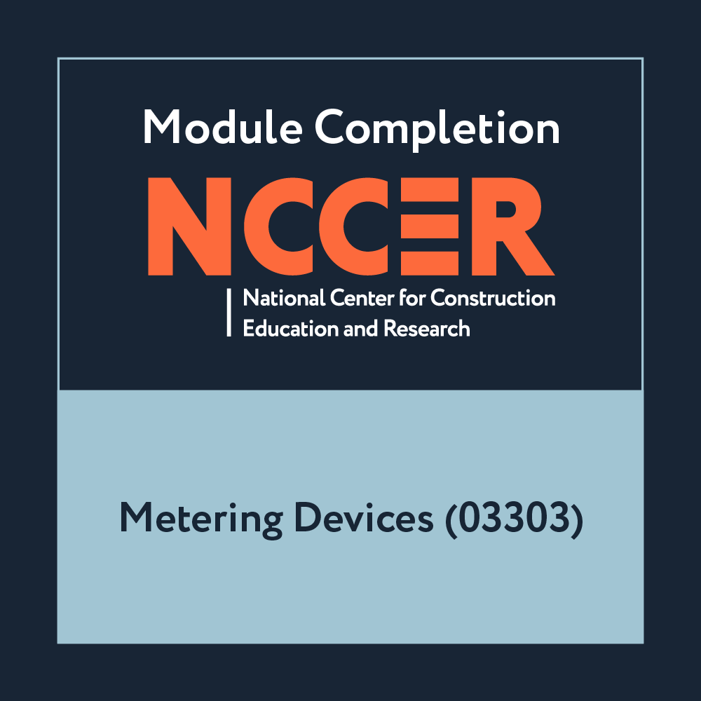 NCCER Metering Devices (03303)