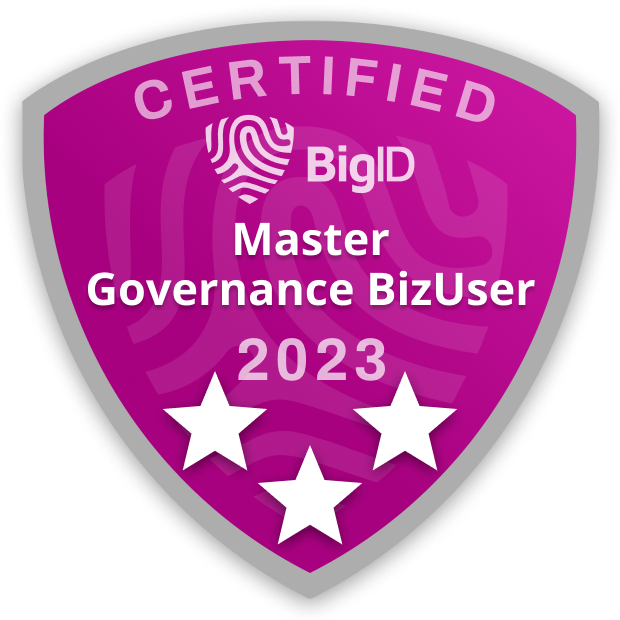 Certified BigID Master Governance BizUser