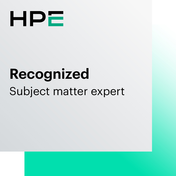HPE Recognized Subject Matter Expert
