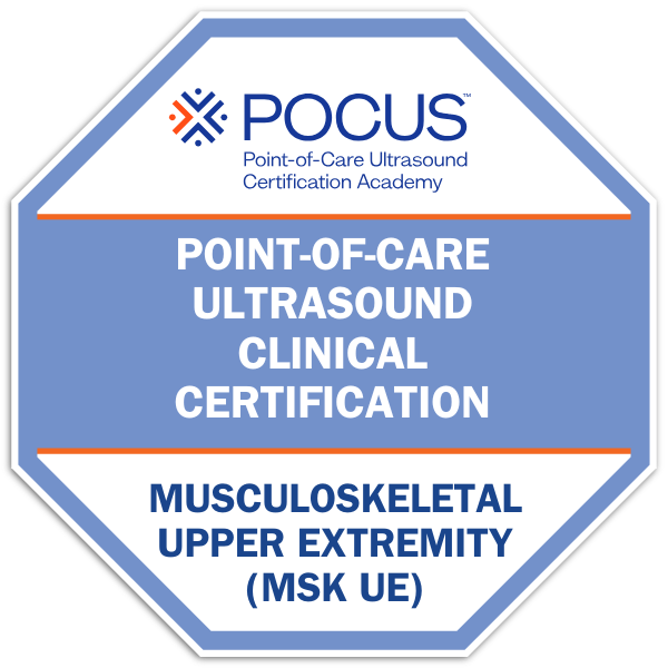Point-of-Care Ultrasound (POCUS) Musculoskeletal (MSK) Upper Extremity Certification