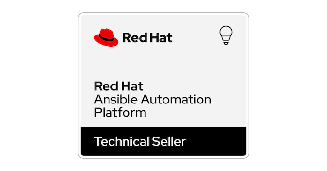 Red Hat Ansible Automation Platform: Technical Seller - Credly