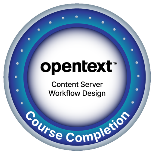 OpenText Course Completion Content Server Workflow Design Credly