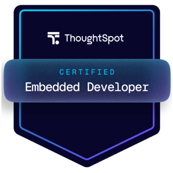 Certified ThoughtSpot Embedded Developer