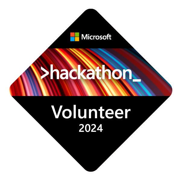 Microsoft Global Hackathon 2024 Volunteer - Credly