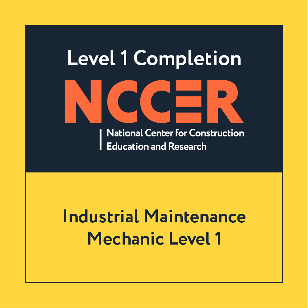 NCCER Industrial Maintenance Mechanic Level One