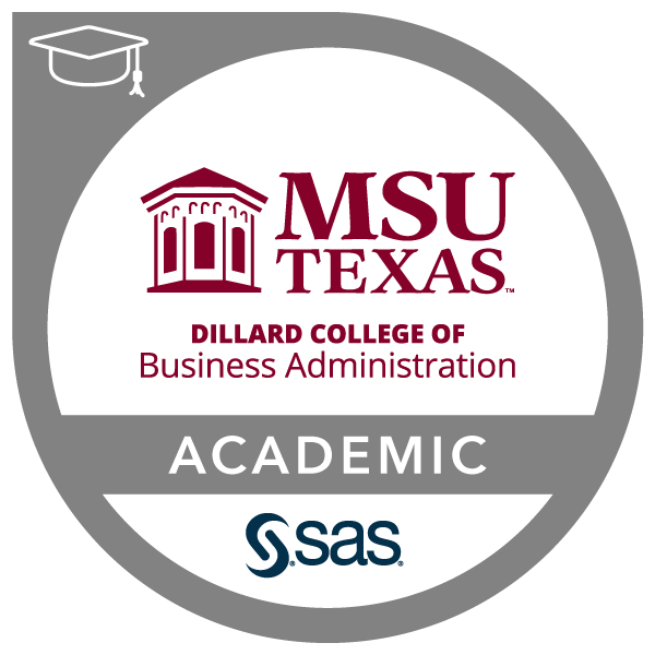 SAS Midwestern State University Academic Specialization In Economics 