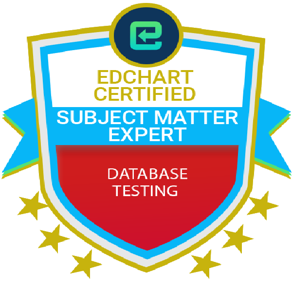 Edchart Certified Database Testing Subject Matter Expert